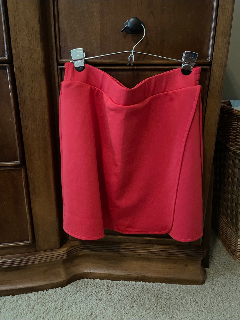 Red A-Line Women's Skirt - Classic Silhouette - Picture 1 of 2
